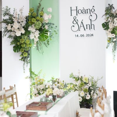 Cách dán chữ lễ vu quy
