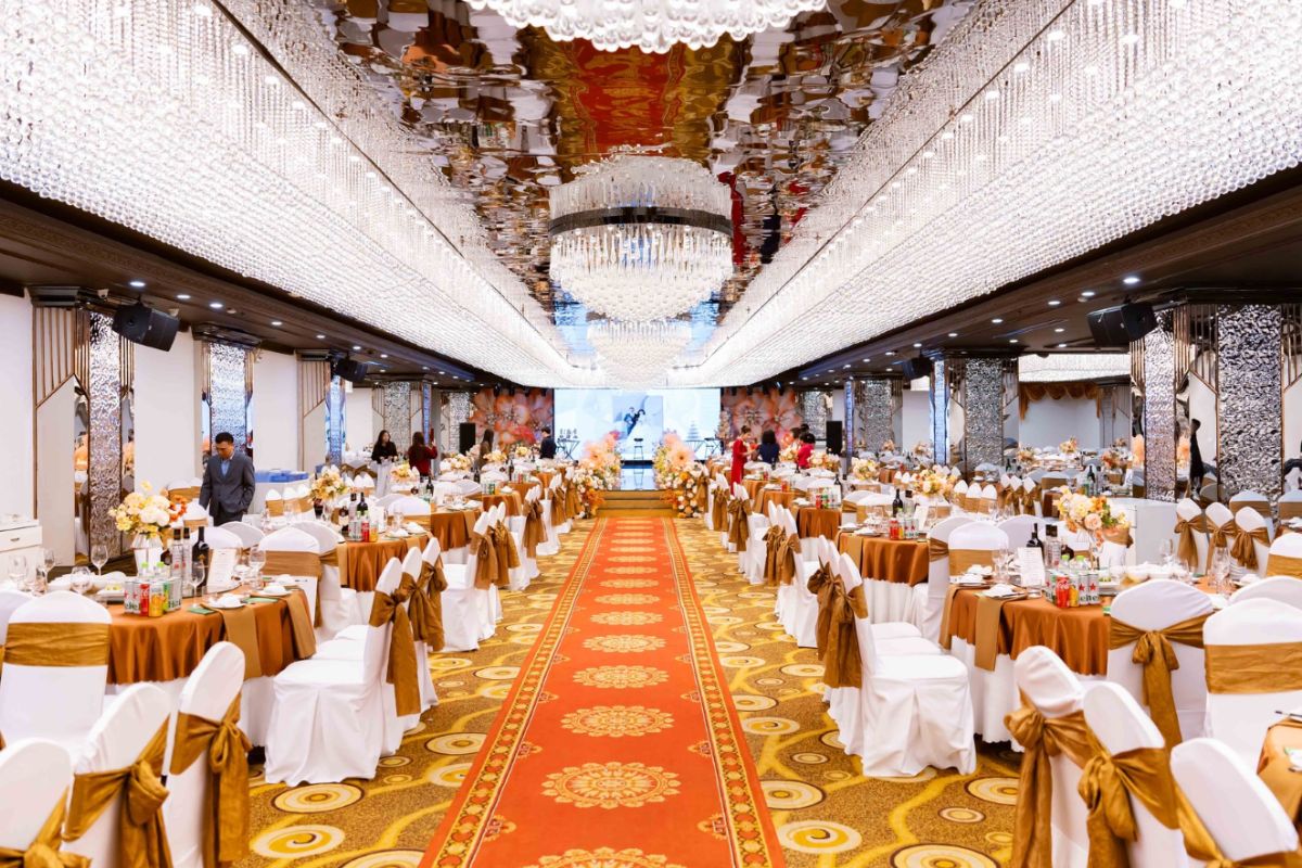 Mỗi sảnh tiệc tại Lạc Hồng đều sang trọng, chỉn chu (Ảnh: Lạc Hồng Palace)