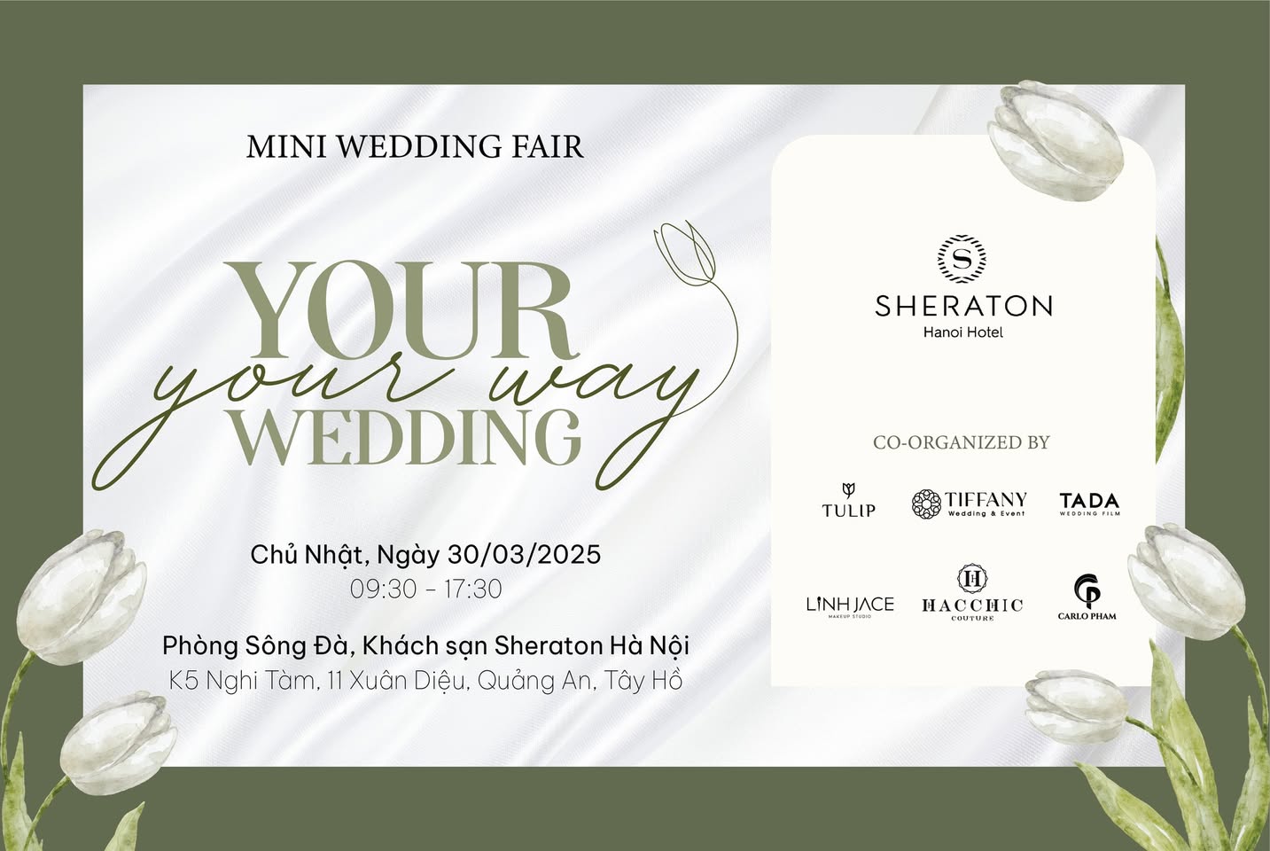 Mini Wedding Fair 2025 với sự kết hợp của Tiffany và Sheraton Hanoi (Ảnh: Tiff.vn)