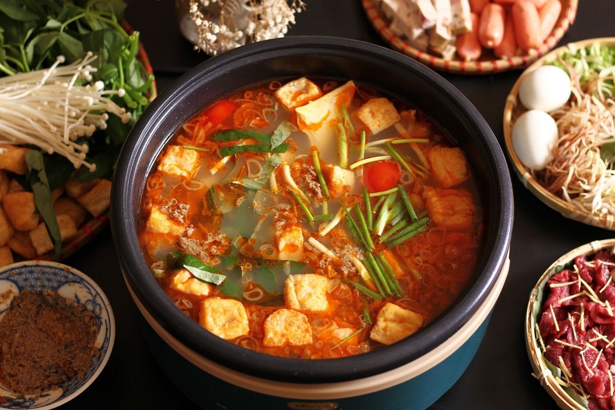 Lẩu riêu cua bắp bò (Ảnh: Sưu tầm) 