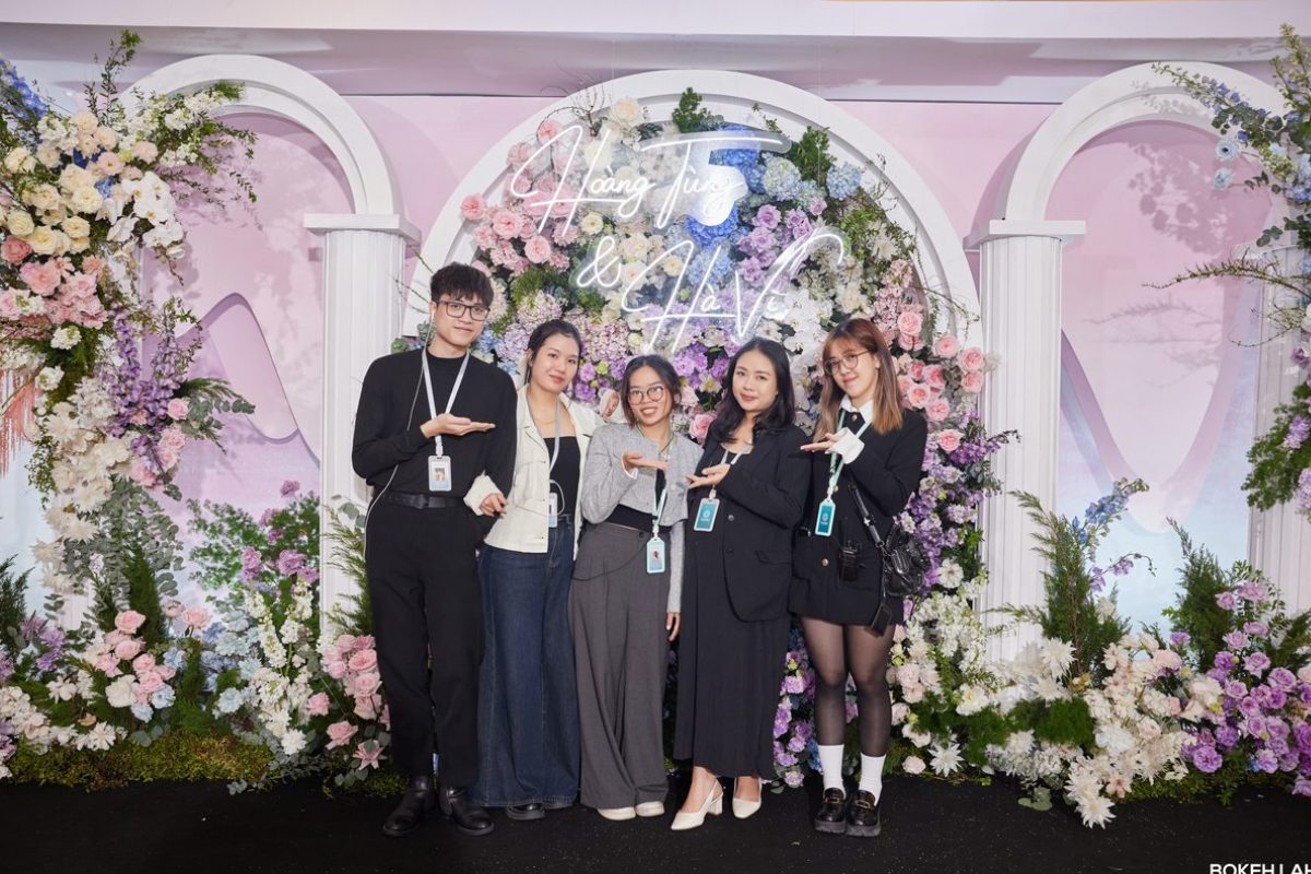 Đội ngũ chuyên gia hơn 10 năm kinh nghiệm trong nghề trang trí tiệc cưới, mang đến không gian cưới hoàn hảo cho từng cặp đôi (Ảnh: TIFF.vn)