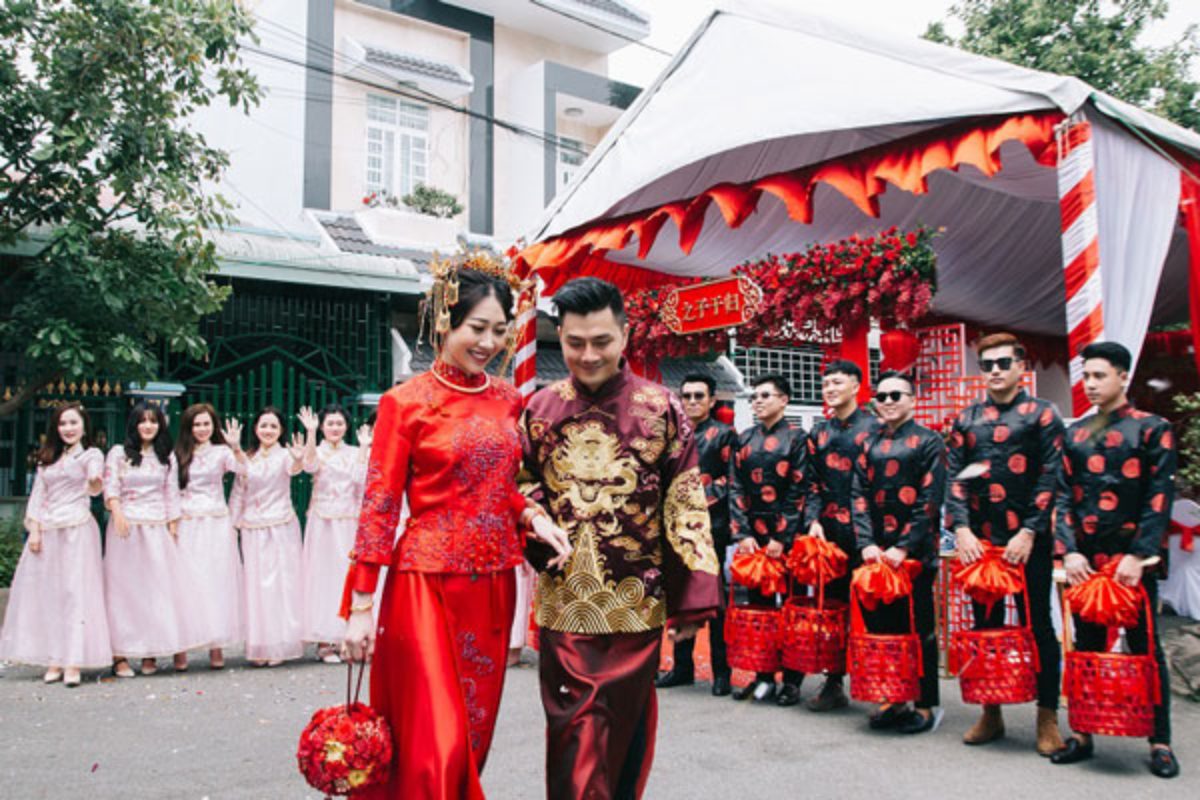 Cổng cưới người Hoa. (Ảnh: Sưu tầm)