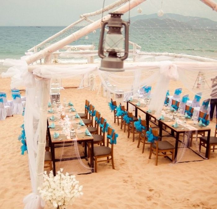 Ý tưởng trang trí tiệc cưới bãi biển