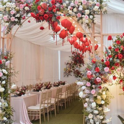 Top mẫu cổng hoa tươi đám cưới đẹp