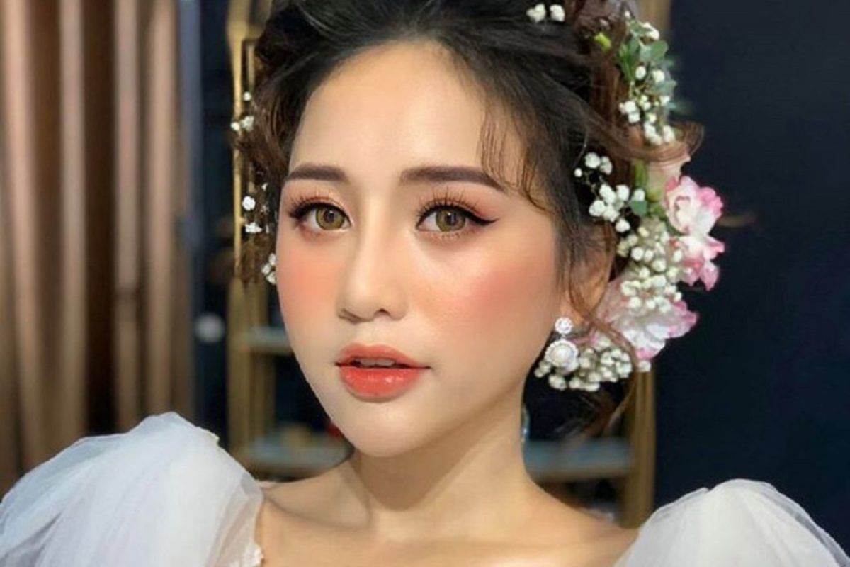 Makeup cưới tone cam đào (Ảnh: sưu tầm)