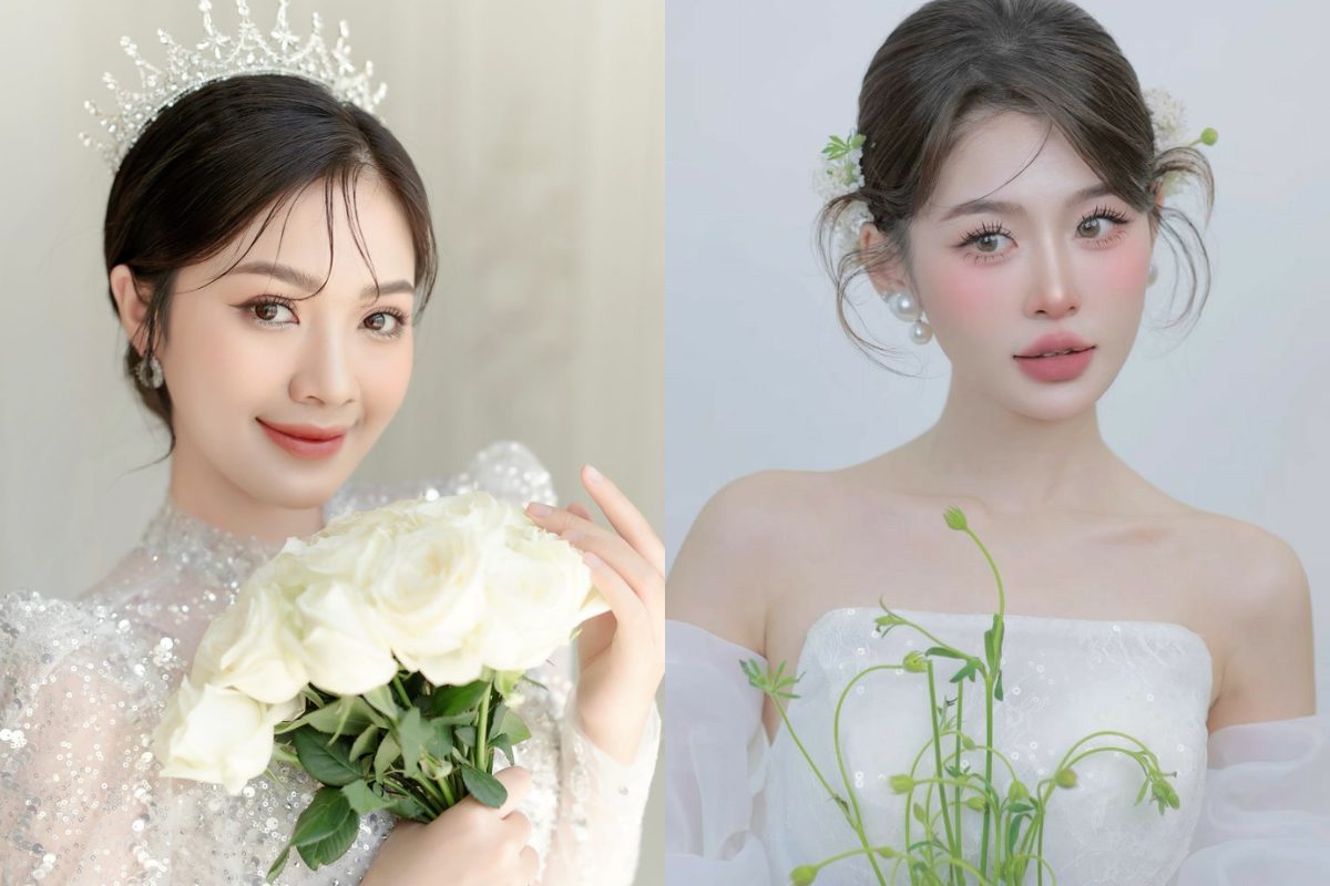 Makeup cô dâu phong cách Hàn Quốc (Ảnh: sưu tầm)
