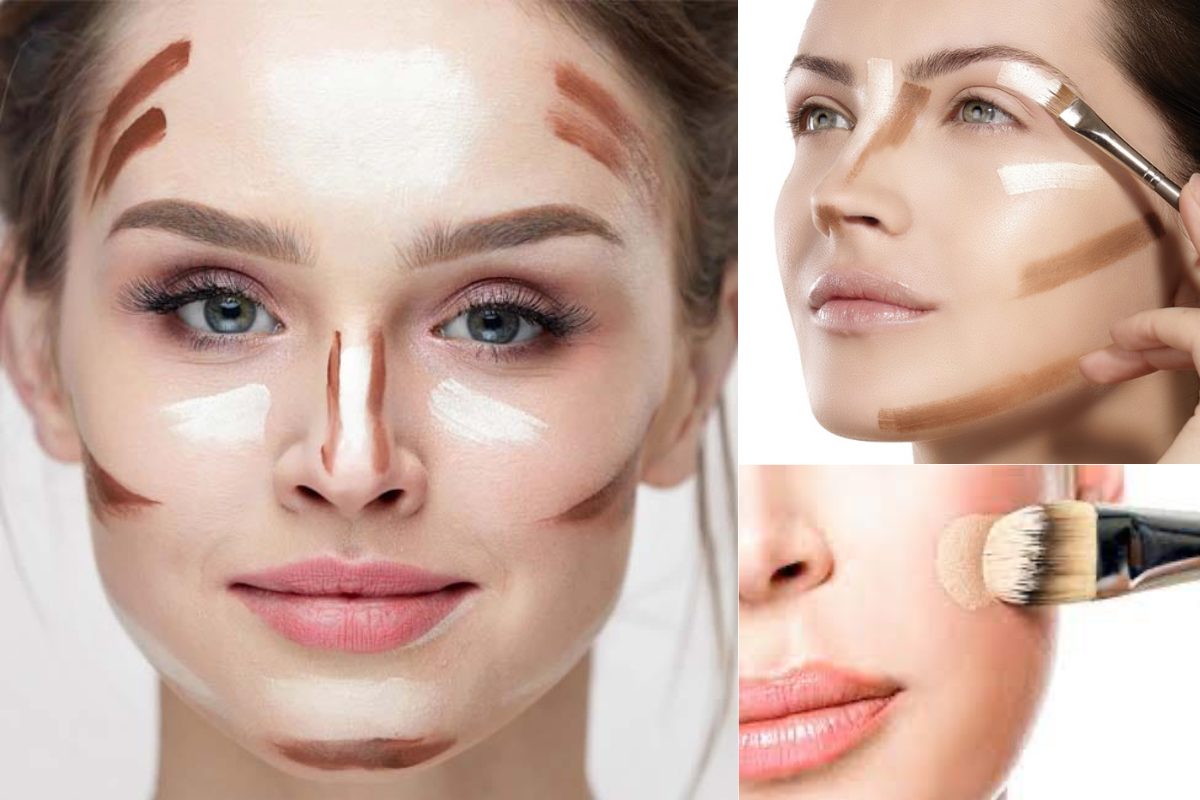 Trang điểm cô dâu mặt vuông tại nhà (Ảnh: sưu tầm)