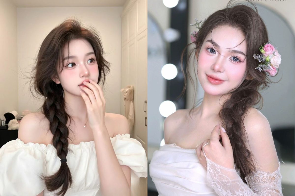 Tóc tết lệch (Ảnh: sưu tầm)