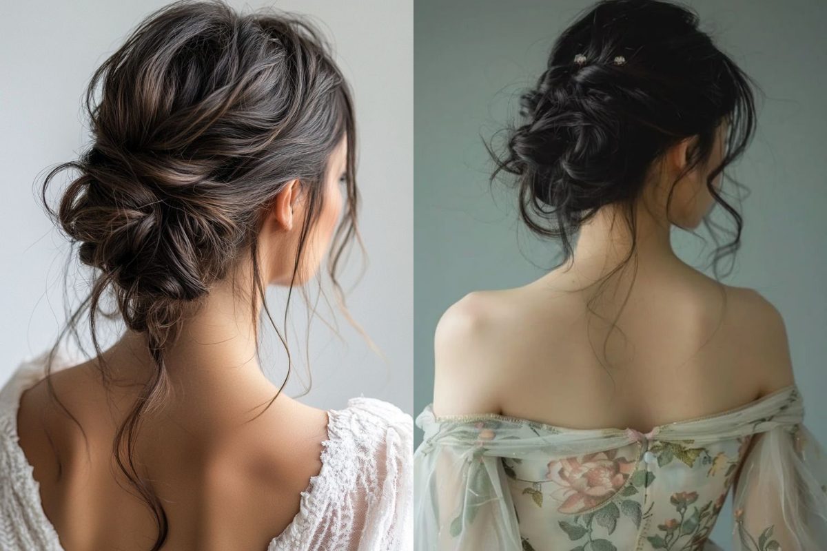 Tóc búi messy (Ảnh: sưu tầm)