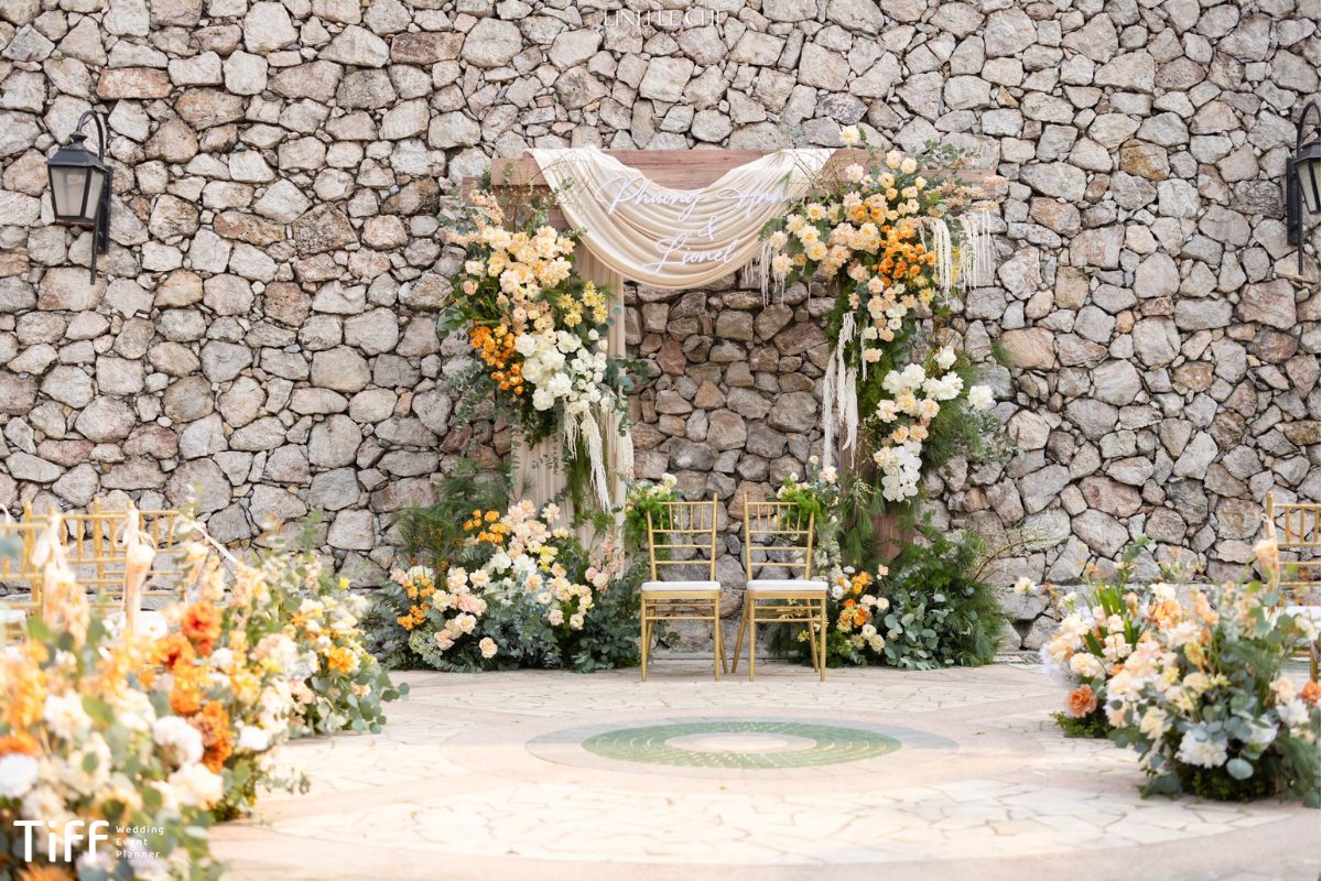 Các thông tin tổng quan về backdrop đám cưới (Ảnh: TIFF.vn)