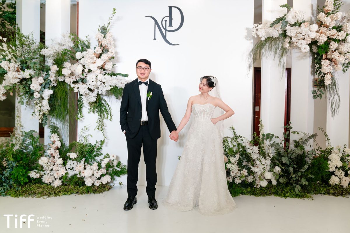 Chuẩn bị trước khi làm backdrop đám cưới (Ảnh: TIFF.vn)