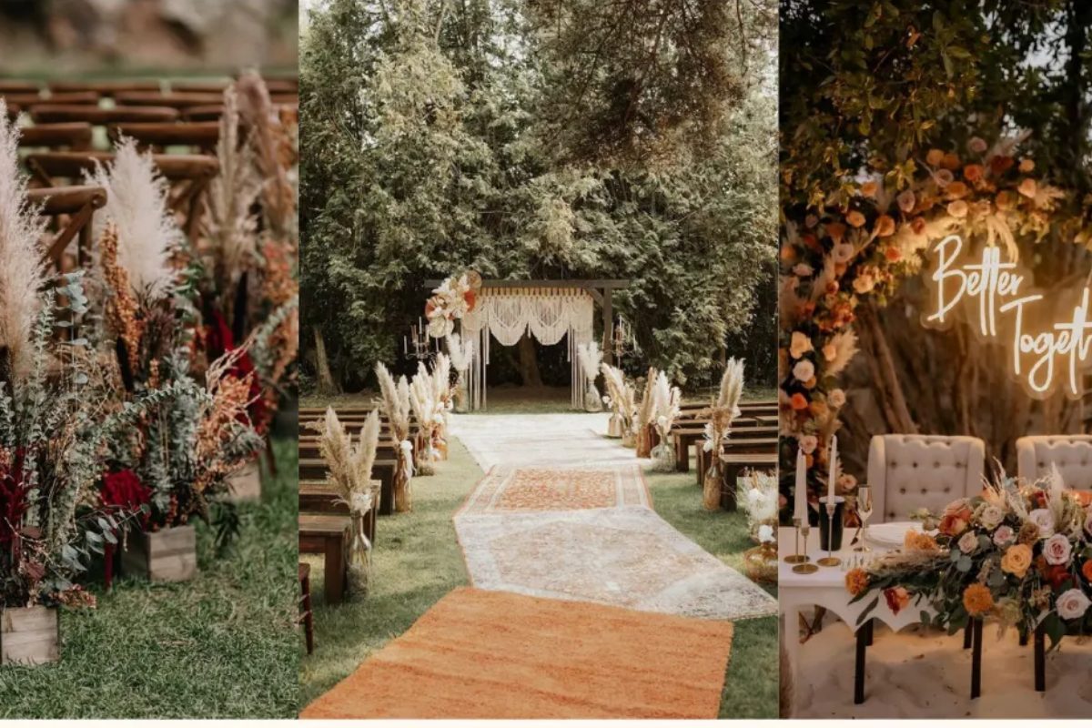 Phong cách đám cưới Bohemian (Ảnh: sưu tầm)