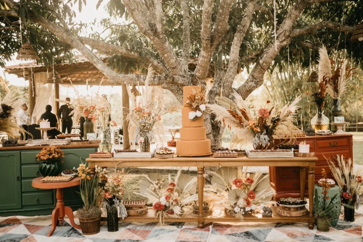 Phong cách trang trí đám cưới Bohemian (Ảnh: sưu tầm)