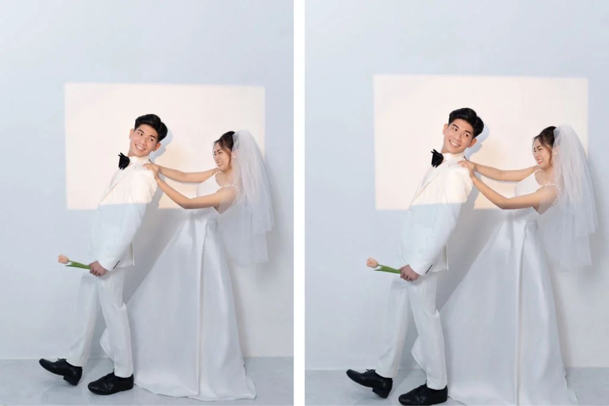 Chụp Studio mang đến những ảnh cưới sắc nét (Ảnh: Sưu tầm)