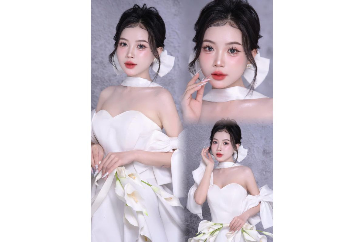 Makeup trong trẻo cho nàng dâu ngọt ngào hiện đại (Ảnh: Sưu tầm)