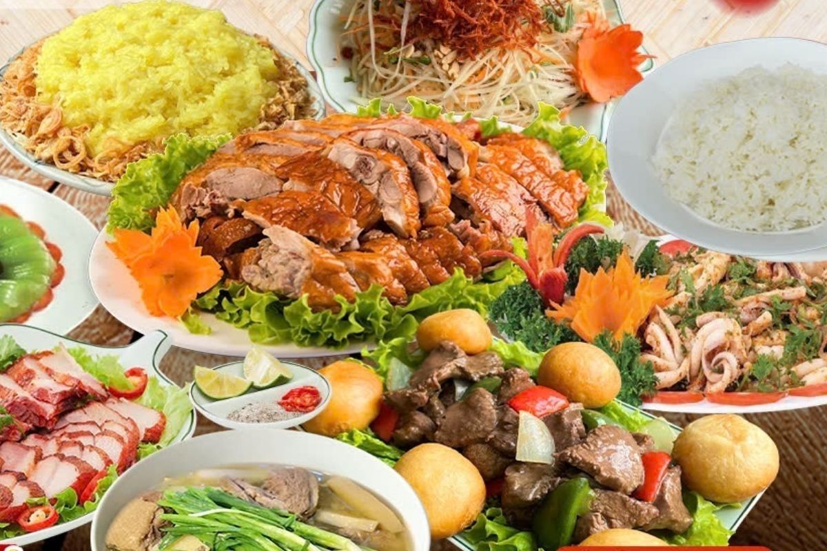 Menu tiệc cưới miền nam tầm trung (Ảnh: Sưu tầm)