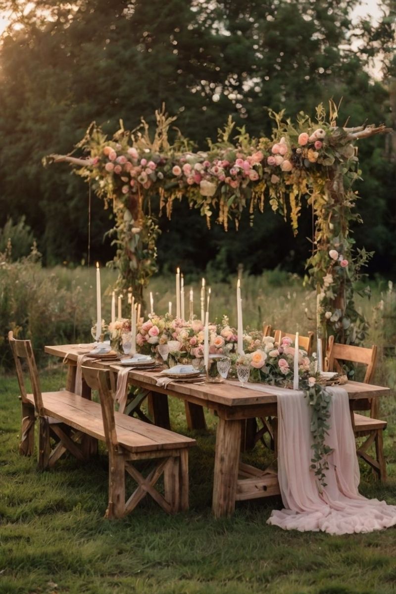 Lưu ý khi tổ chức đám cưới phong cách Shabby Chic (Ảnh: Sưu tầm)