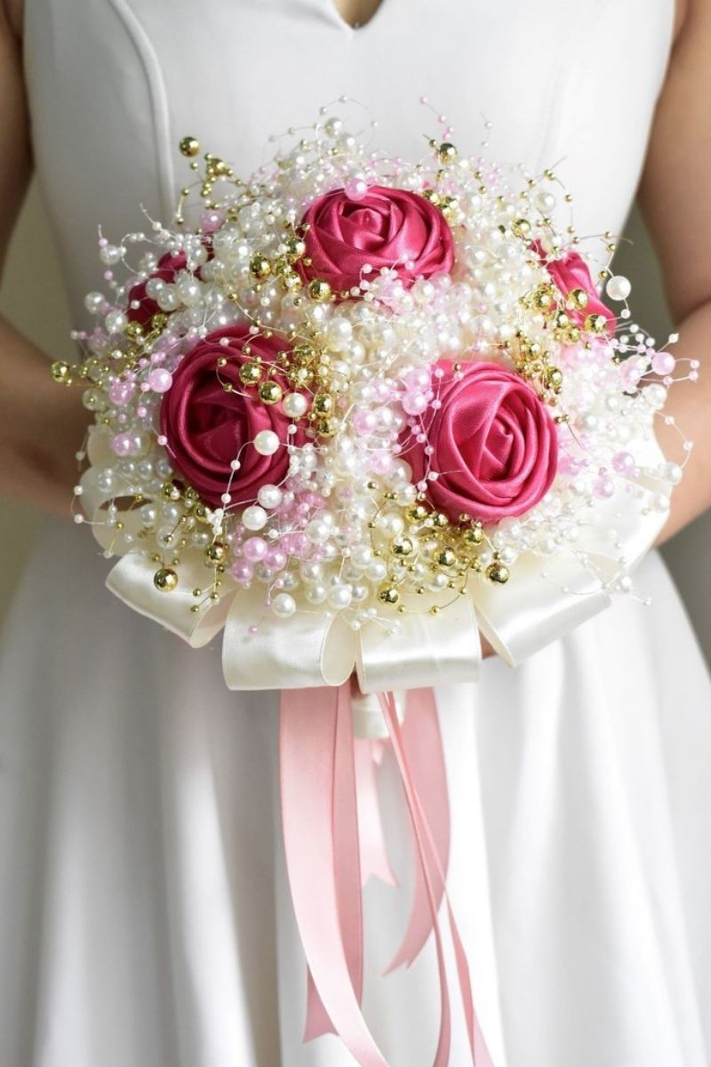 Mẹo để có bó hoa cưới bằng hạt cườm hoàn hảo (Ảnh: Sưu tầm)