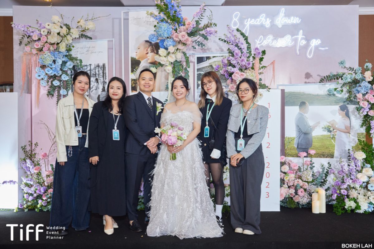 Đội ngũ của nhân viên TIFF Planner với hơn 10 năm kinh nghiệm đồng hành cùng dâu rể. (Ảnh: TIFF.vn)