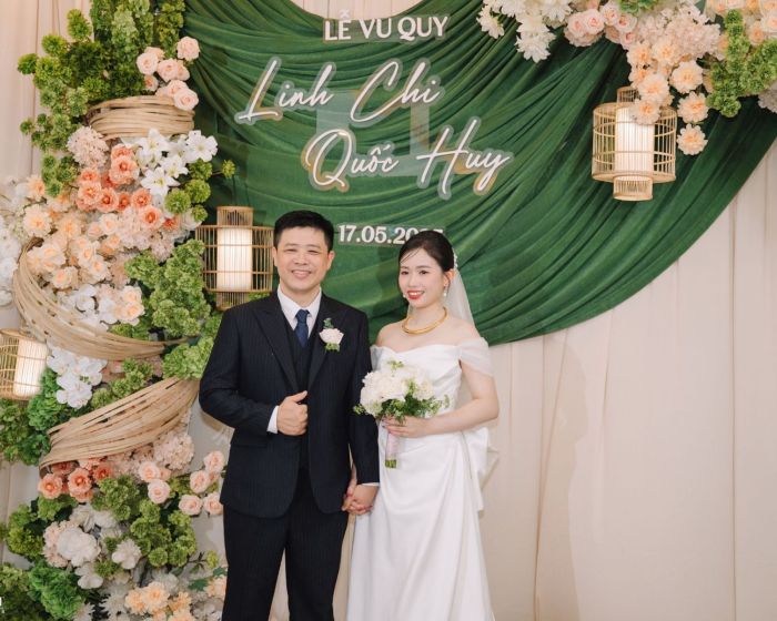 Trang trí tư gia cưới Chi & Huy tại Hà Nội