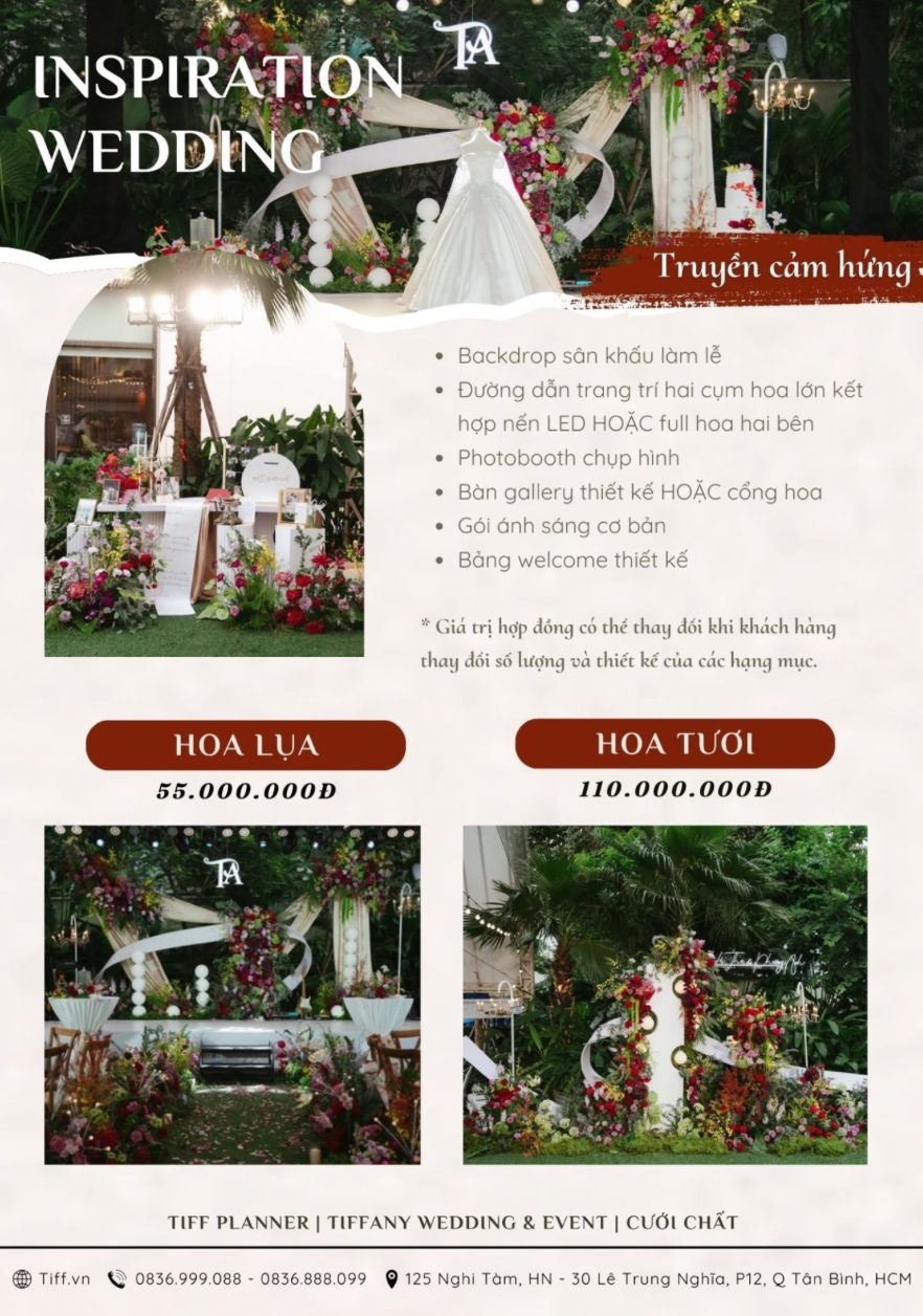 Gói Dịch vụ inspiration (Ảnh: TIFF.vn)