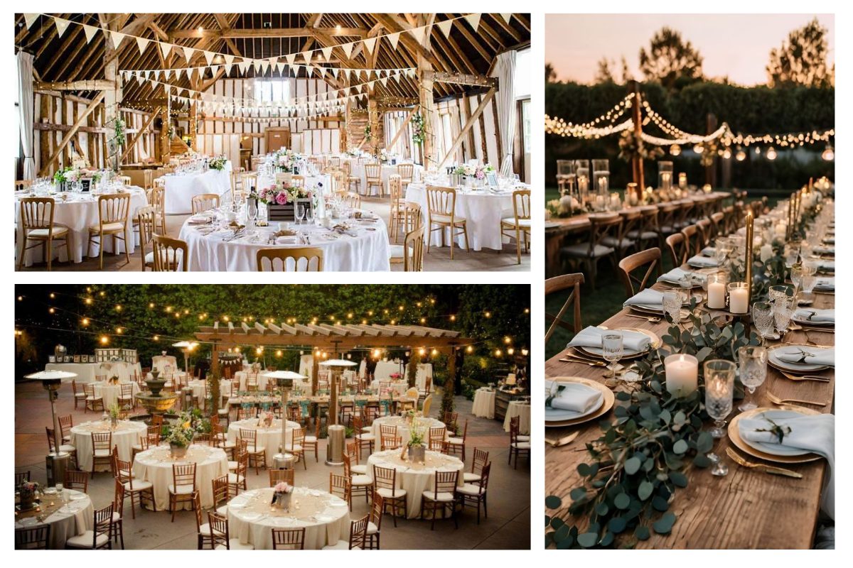 Phong cách tiệc cưới rustic (Ảnh: sưu tầm)