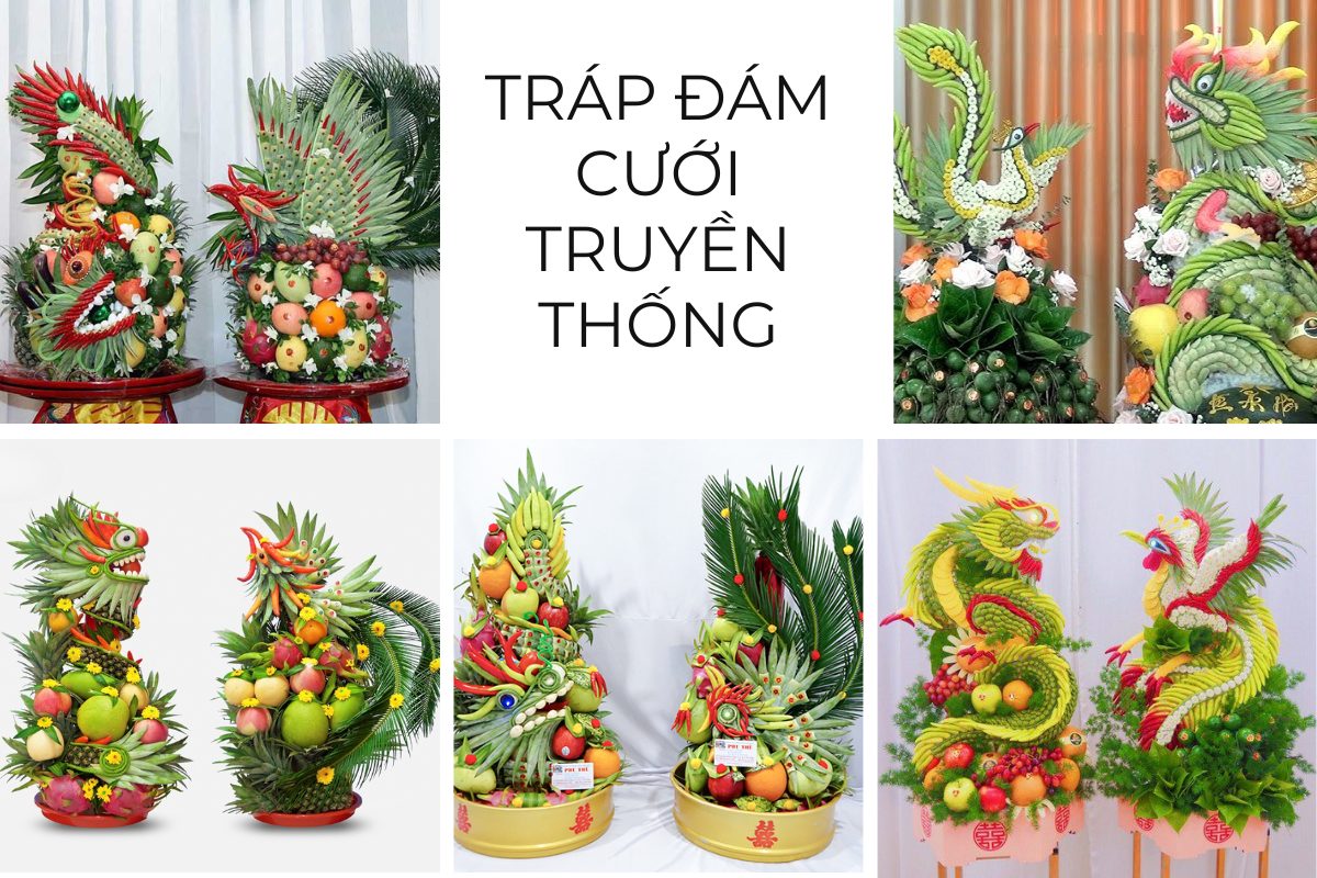 Tráp đám cưới truyền thống (ảnh: sưu tầm)
