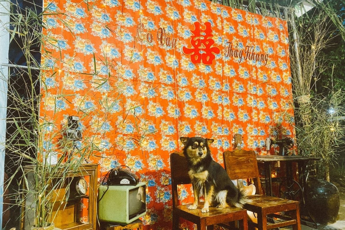 Bố trí không gian cưới mang hơi thở hoài cổ (Ảnh: Sưu tầm)