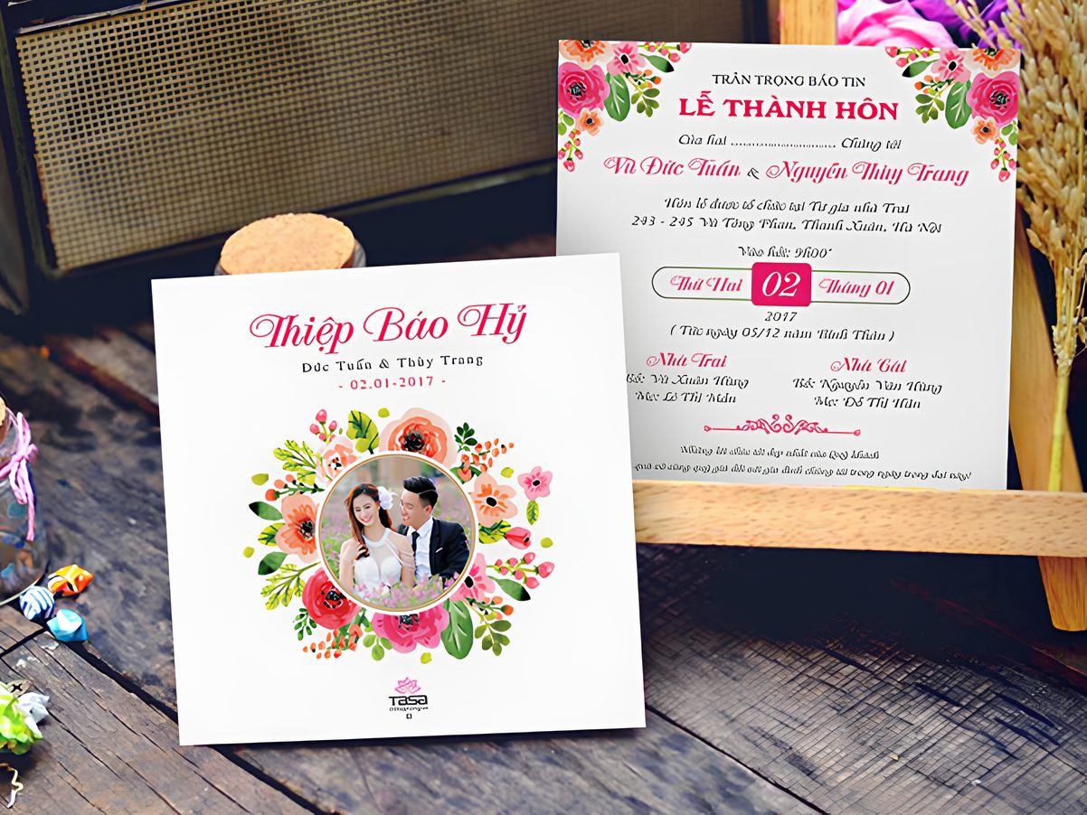 Thiệp báo hỷ là cách văn minh để lan tỏa hạnh phúc (Ảnh: Sưu tầm)