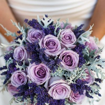 Mẫu bó hoa lavender mix  (Ảnh: Sưu tầm)