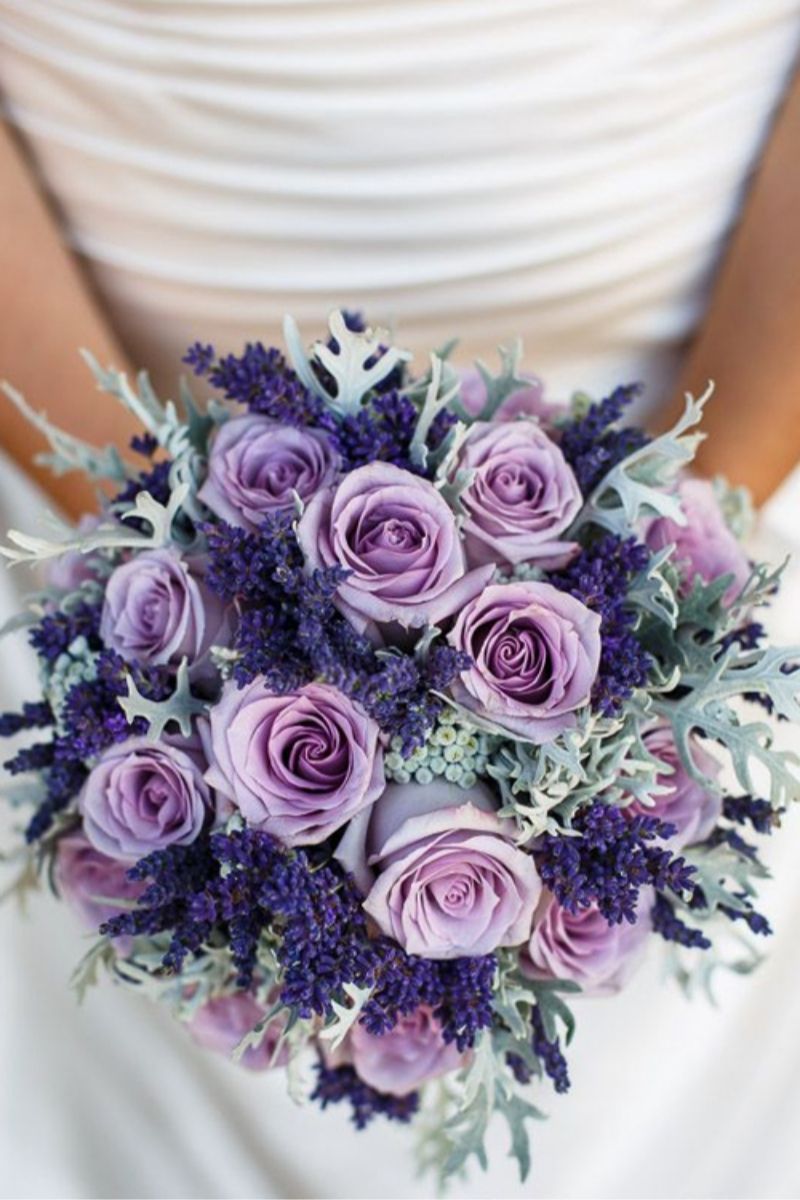 Mẫu bó hoa lavender mix (Ảnh: Sưu tầm)