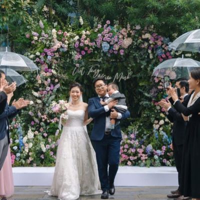 trang trí sân khấu đám cưới