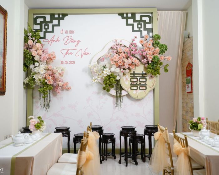 Trang trí tư gia cưới Dũng & Vân tại Hà Nội