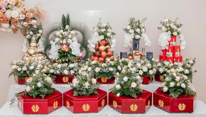 Tráp ăn hỏi 9 lễ