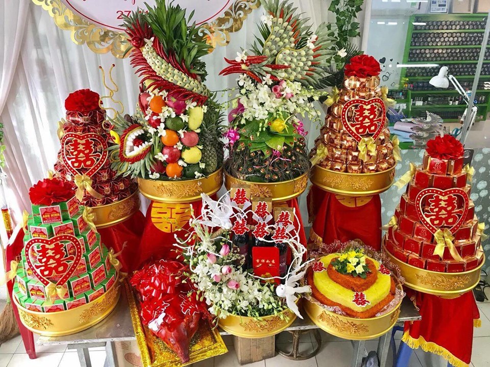 Tráp ăn hỏi 9 lễ