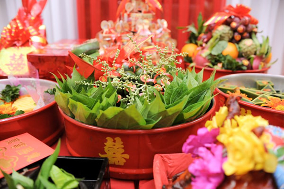 Phân biệt tráp xin dâu và tráp ăn hỏi