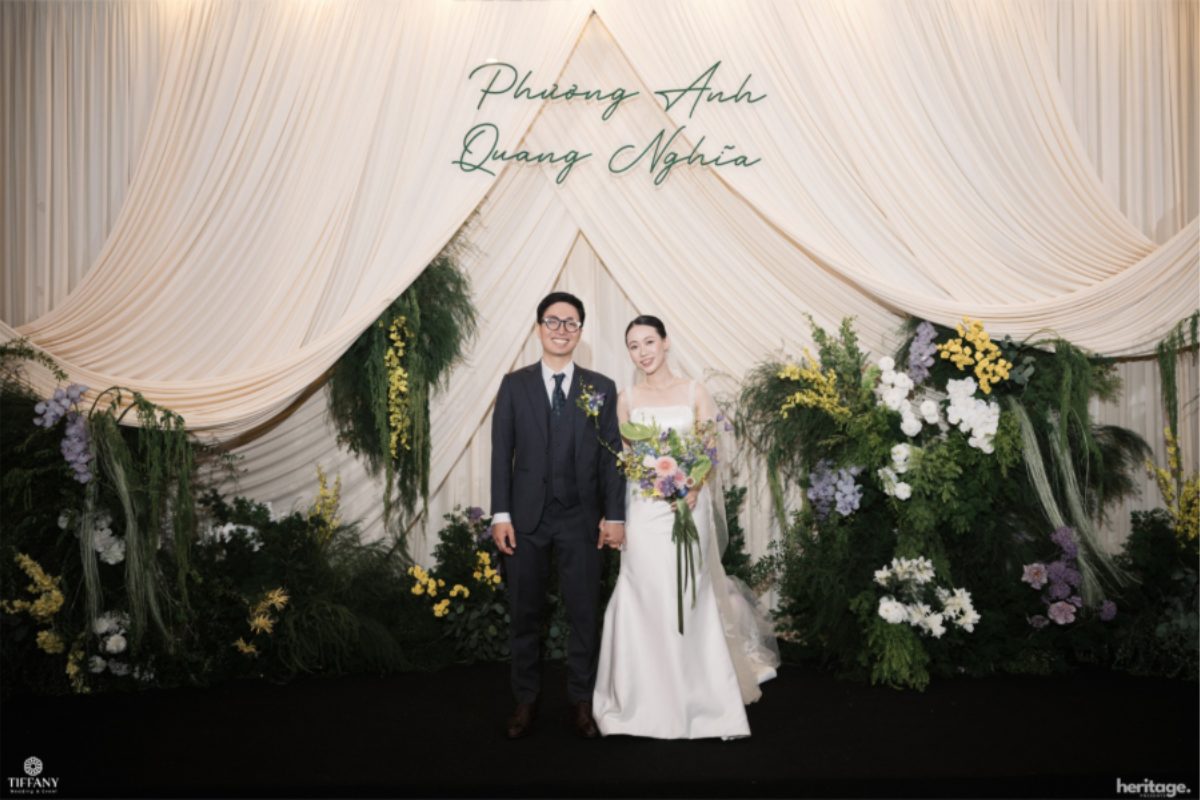 Xu hướng trang trí draping được ưa chuộng trong tiệc cưới hiện đại với sự tinh tế, ấm cúng và cá tính riêng biệt. (Ảnh: TIFF.vn)