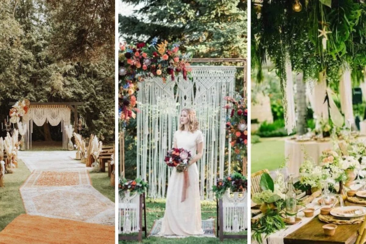 Đường dẫn Boho với thảm thổ cẩm mang không khí tự do, nghệ thuật. (Ảnh: Sưu tầm)