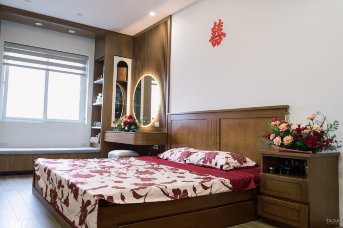 Các mẹo nhỏ trang trí phòng tân hôn thêm ấn tượng (Ảnh: Tiff.vn)
