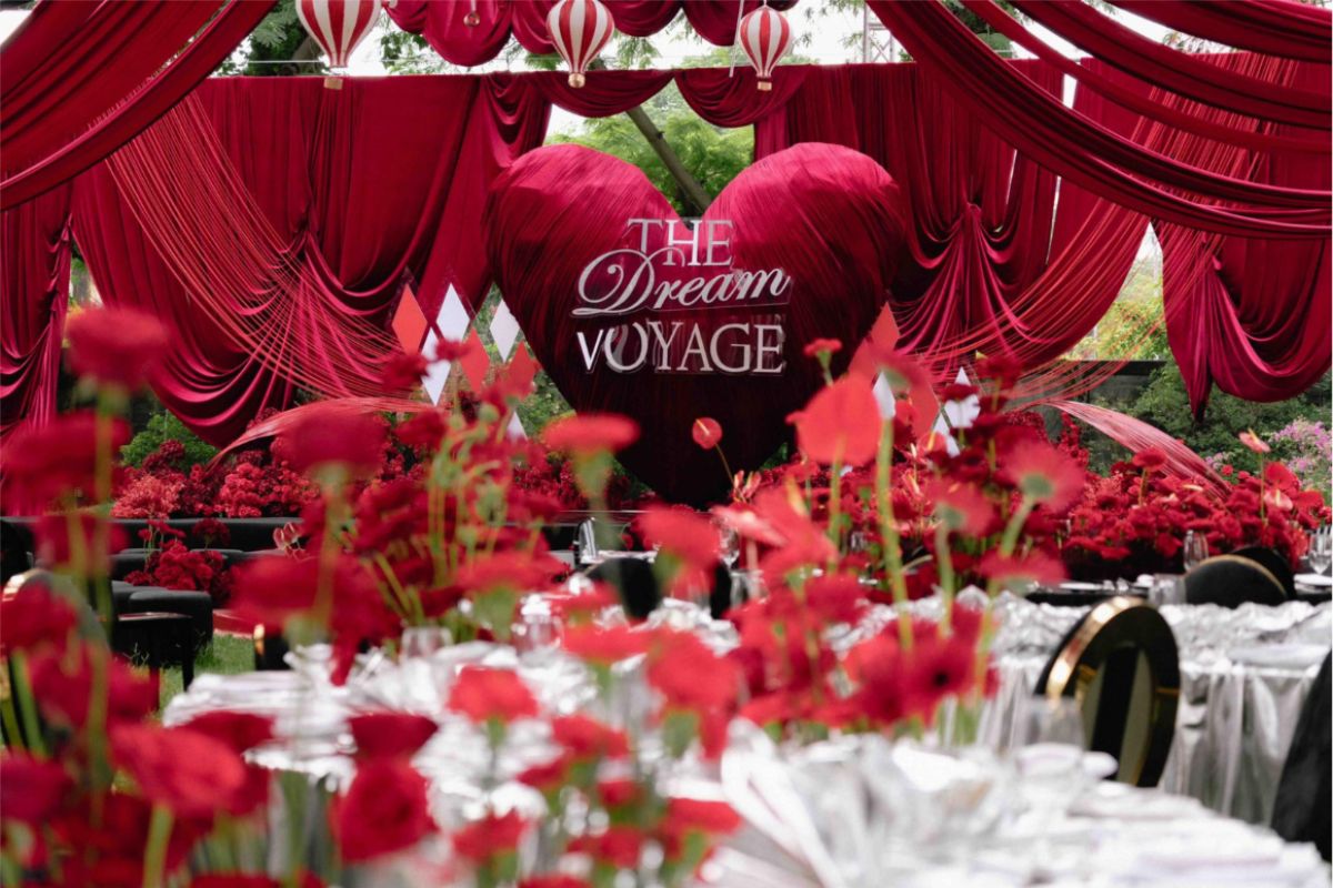 Lễ cưới được trang trí với phong cách độc đáo, sáng tạo (Ảnh: Dream Wedding)