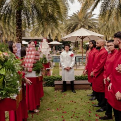 đường dẫn lễ cưới độc đáo