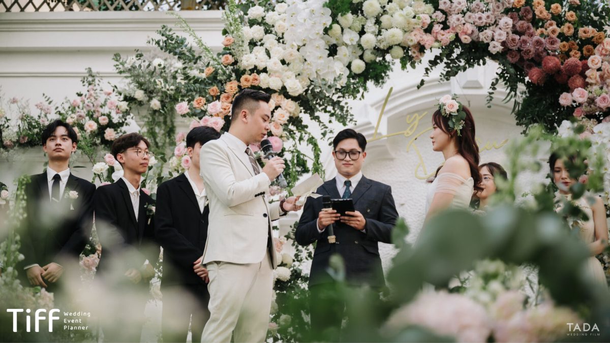 Mẹo phối màu sắc đám cưới thêm ấn tượng (Ảnh: TIFF.vn)