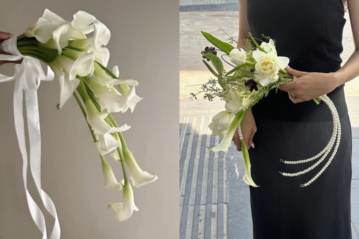 Hoa cưới tulip dáng thác đổ (Ảnh: sưu tầm) 