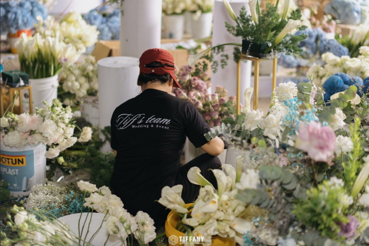 Cơ hội và thu nhập của người làm trang trí tiệc cưới (Ảnh: TIFF.vn) 
