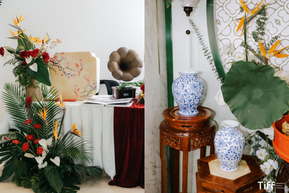 Các chi tiết nhỏ trong phong cách đám cưới Indochine (Ảnh: TIFF.vn) 
