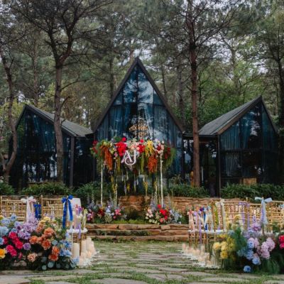 trang trí tiệc cưới phong cách Garden