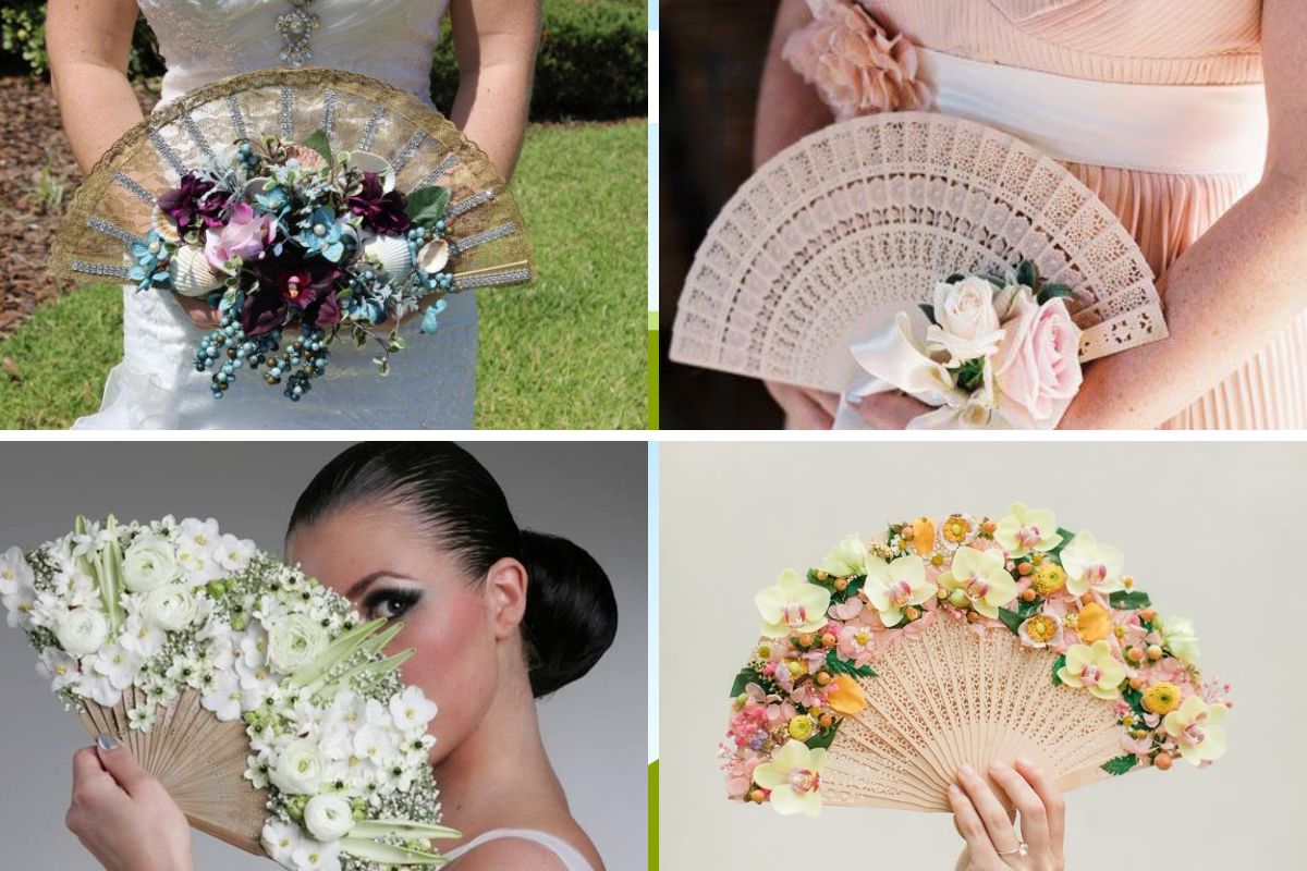 Hoa cưới kết hợp cùng các yếu tố độc đáo (Ảnh: Sưu tầm)