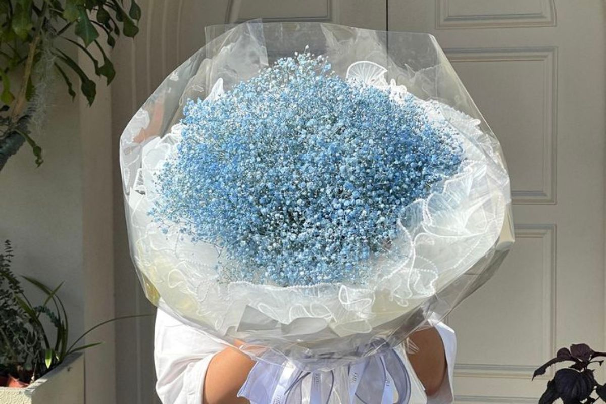 Bó hoa linh lan và hoa baby (Ảnh: Sưu tầm)