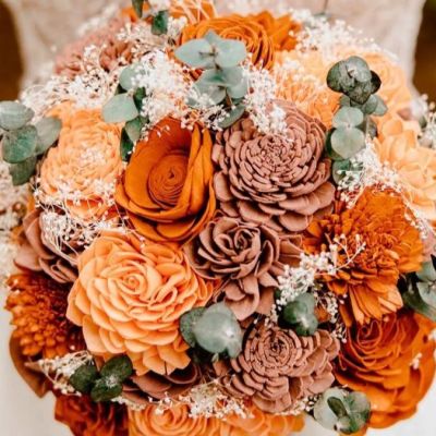 mẫu hoa cưới nhiệt đới