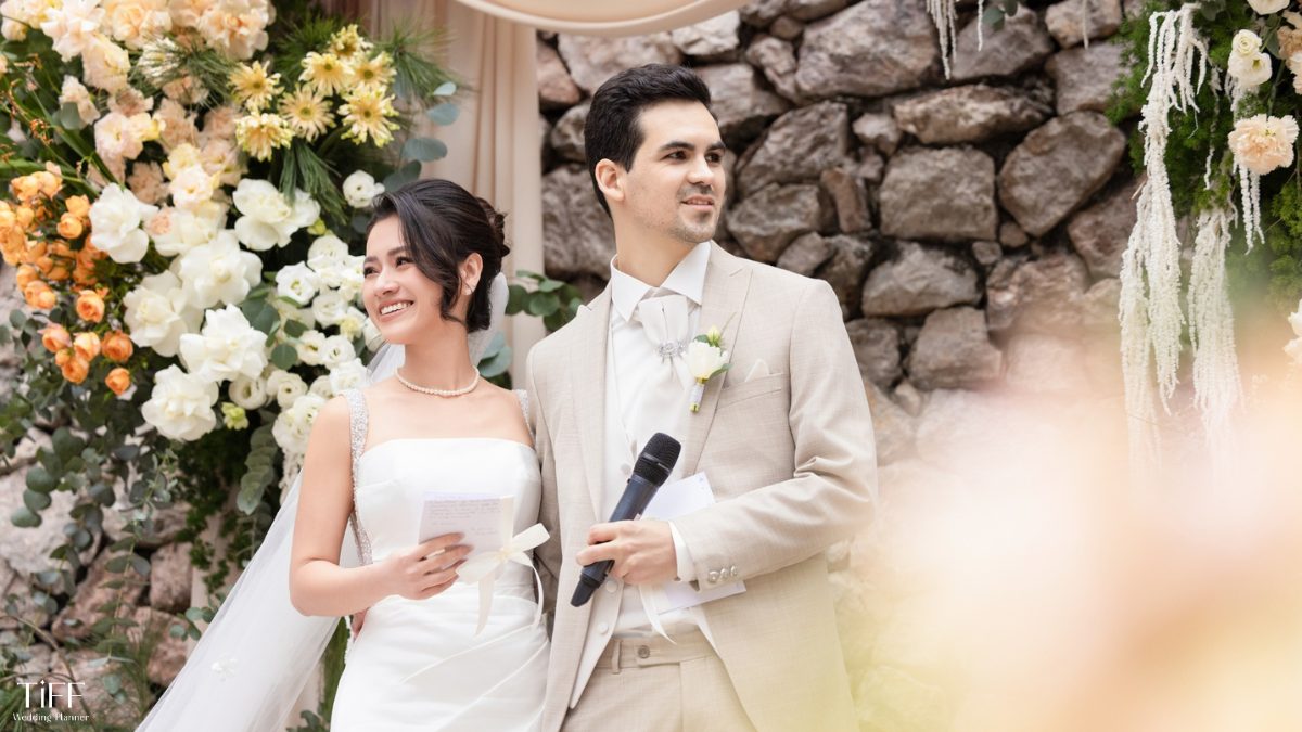 Một tuyên bố ngắn gọn, chân thành sẽ giúp lời vow vừa cá nhân hóa, vừa để lại ấn tượng sâu sắc. (Ảnh:TIFF.vn)